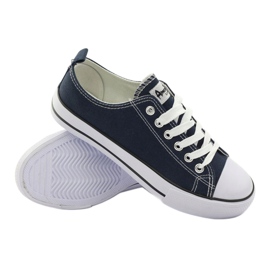American Club Las zapatillas de deporte para mujeres empataron American LH10 Navy Blue multicolor 4
