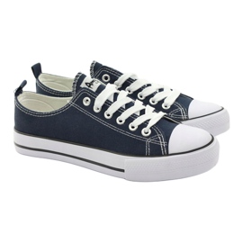 American Club Las zapatillas de deporte para mujeres empataron American LH10 Navy Blue multicolor 5