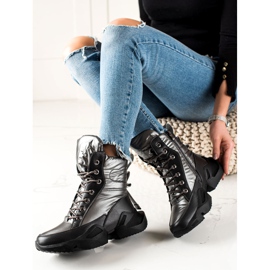 Seastar Botas de nieve cálidas de moda plata gris 2