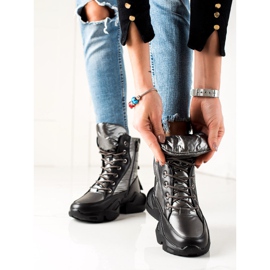 Seastar Botas de nieve cálidas de moda plata gris 3