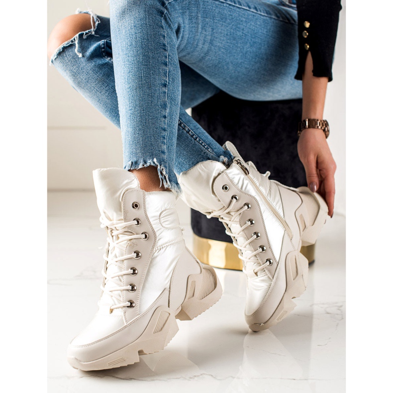 Seastar Botas de nieve cálidas de moda beige 2