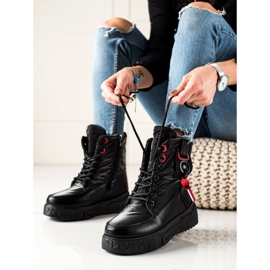 Seastar Botas de nieve cálidas en la plataforma negro 1