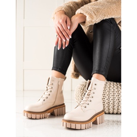 Seastar Botas tramperos en la plataforma beige 2