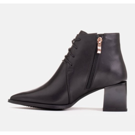 Marco Shoes Botas clásicas con cordones negro 5