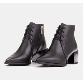 Marco Shoes Botas clásicas con cordones negro 2