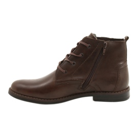 Polbut Zapatos de invierno para hombre C20F marrón oscuro 9