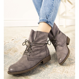 Botas de montaña de mujer con aislamiento Saville gris mate 1