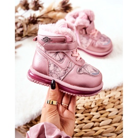PJ2 Botas de nieve cálidas para niños Pink Shirinell rosado 6