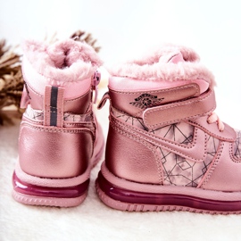 PJ2 Botas de nieve cálidas para niños Pink Shirinell rosado 3
