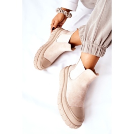 PH1 Botines de ante en una plataforma Jennily beige 1 PH1 Botines de ante en una plataforma Jennily beige 1