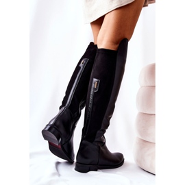 Botas de piel Laura Messi Negra 2293 negro 2