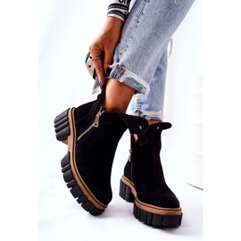 PA2 Botas cálidas negras Cadence con cierre de cremallera negro 3