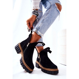 PA2 Botas cálidas negras Cadence con cierre de cremallera negro 4