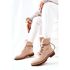 Botas Warm Trappers Beige Nelby 5