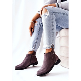 Botas Mujer Ante Gris Numbero 3