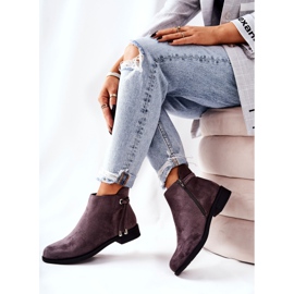 Botas Mujer Ante Gris Numbero 4