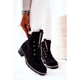 Botas cálidas de gamuza Grecia negras negro 1