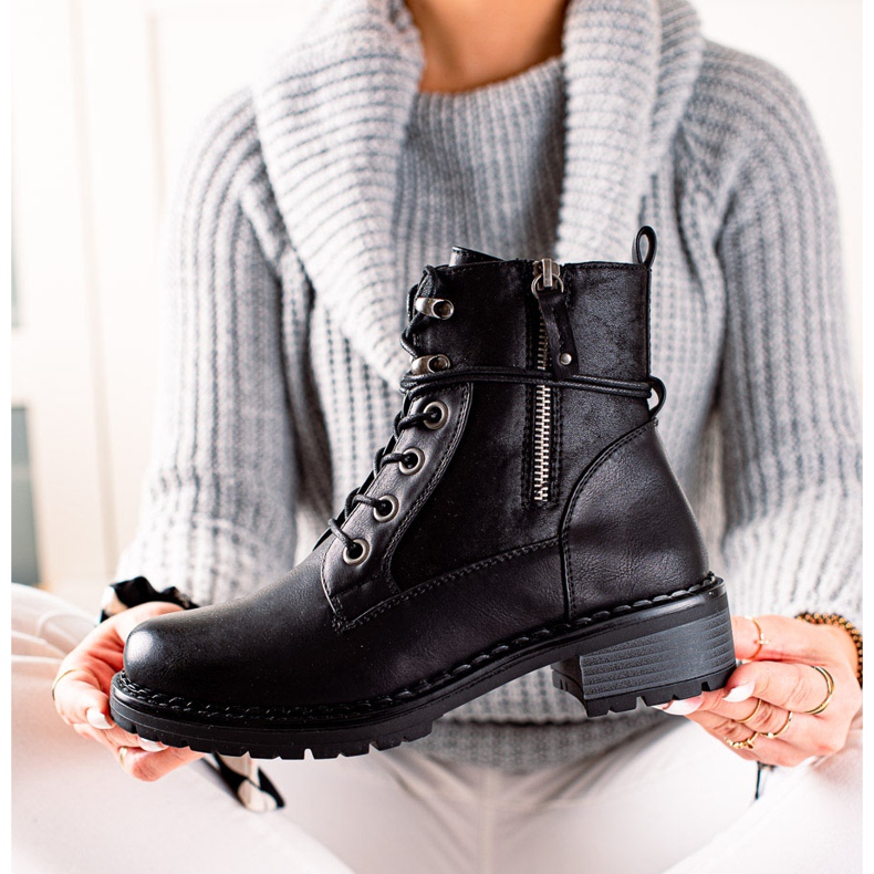 Goodin Botas cómodas negro 1