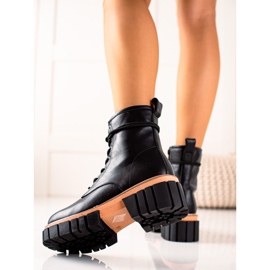 Seastar Botas tramperos en la plataforma negro 3