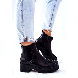 PG1 Botas negras Comonis Jodhpur con jets negro 4