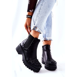 PG1 Botas negras Comonis Jodhpur con jets negro 5