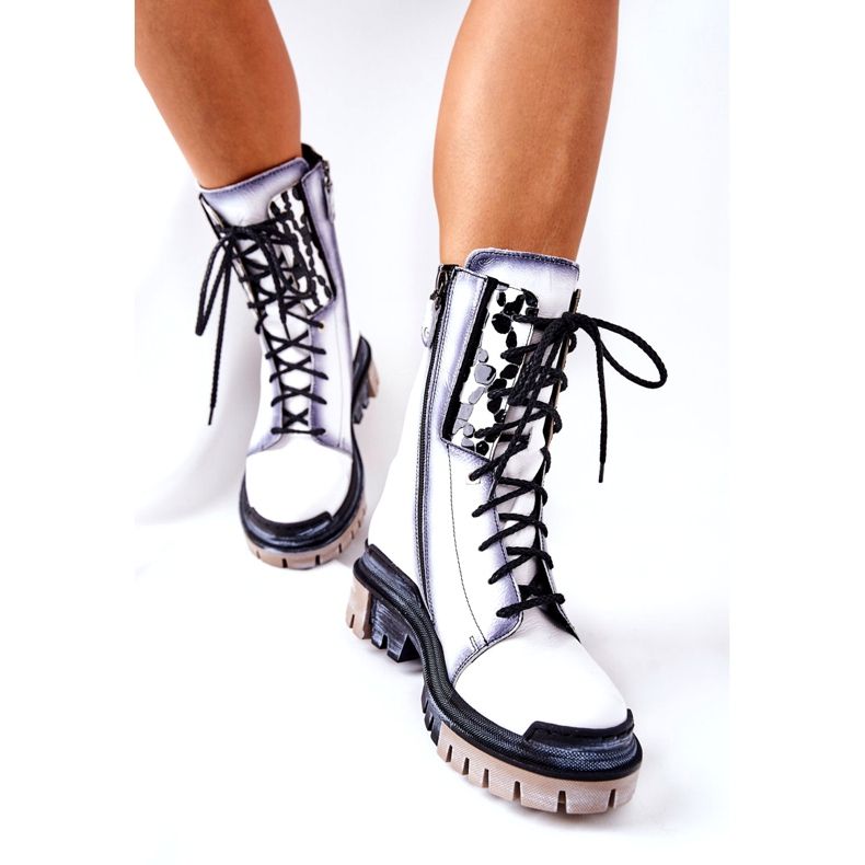 Botines Piel Botas Calientes Maciejka Blanco 05113-11 negro 4