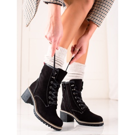 Goodin Botas cómodas de tacón alto negro 3