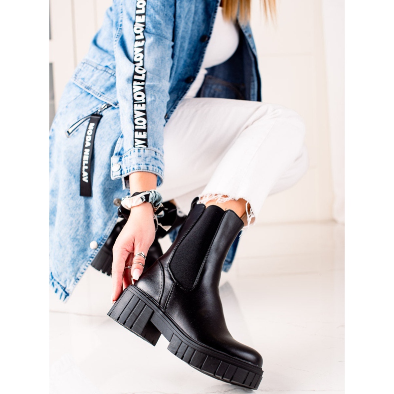 Seastar Botas negras en la plataforma negro 2 Seastar Botas negras en la plataforma negro 2