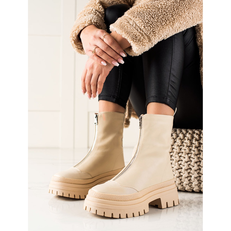 Seastar Trabajadores clásicos con cremallera beige 1 Seastar Trabajadores clásicos con cremallera beige 1