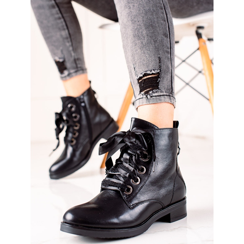 Evento Botas con encuadernación decorativa negro 2 Evento Botas con encuadernación decorativa negro 2