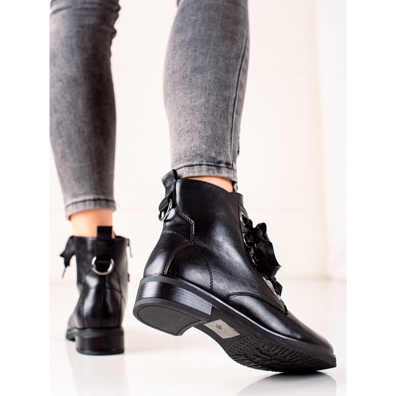 Evento Botas con encuadernación decorativa negro 1 Evento Botas con encuadernación decorativa negro 1