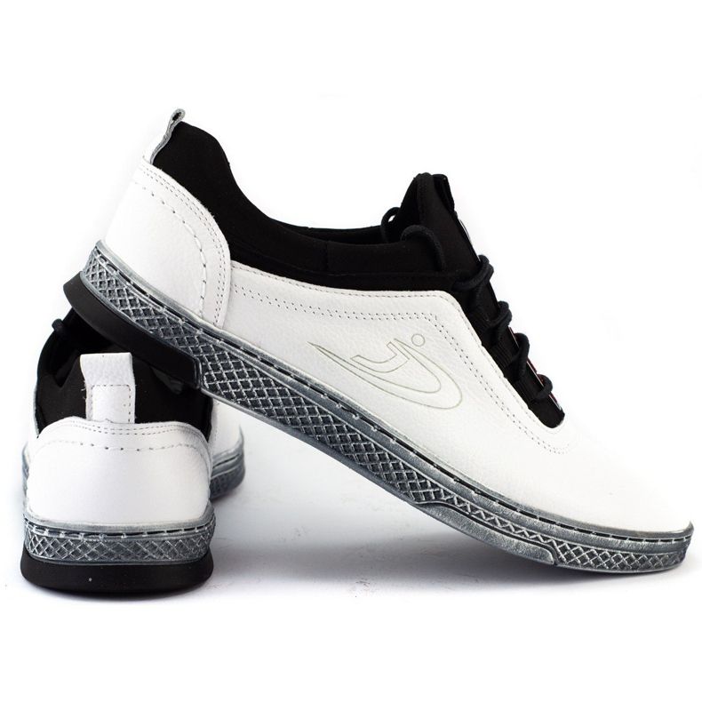 Polbut Zapato casual hombre piel K24 blanco 2