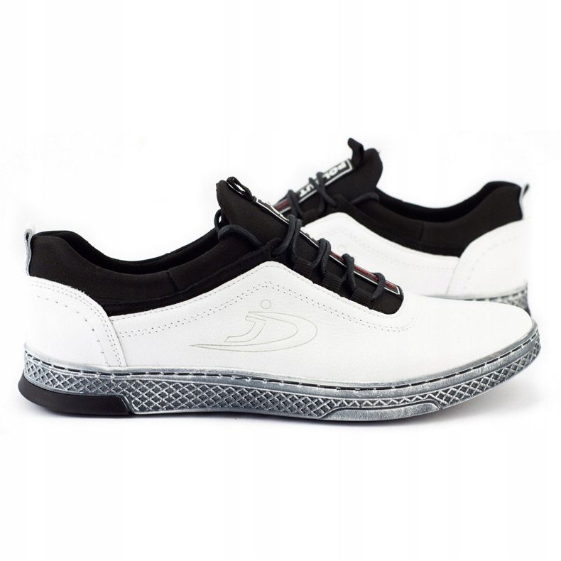 Polbut Zapato casual hombre piel K24 blanco 3