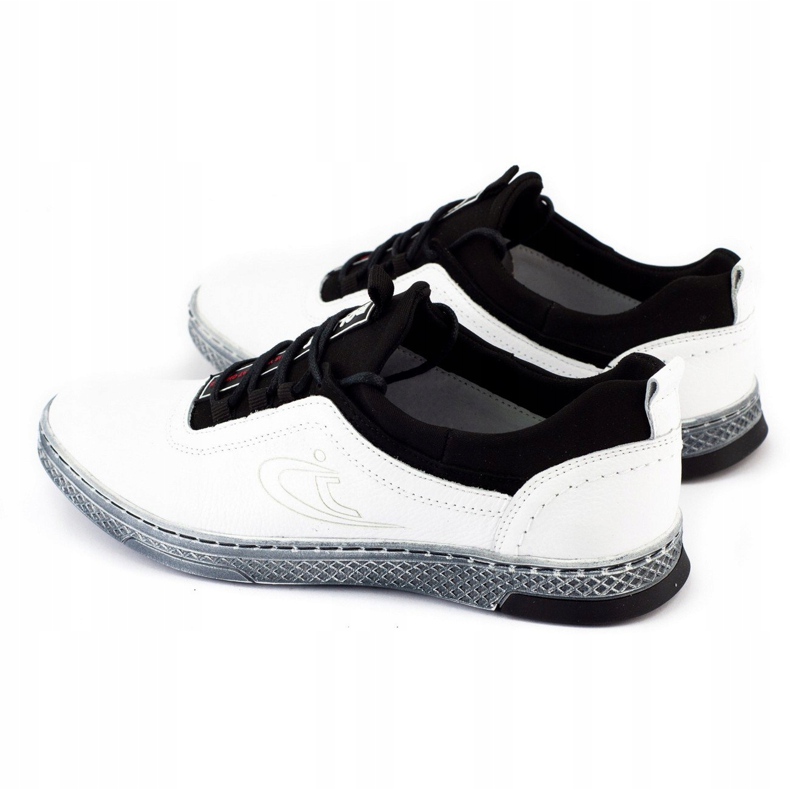 Polbut Zapato casual hombre piel K24 blanco 5