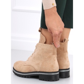 Botas con cordones Bing Beige 5