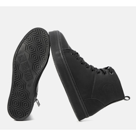 Zapatos deportivos Big Star negro metalizado para hombre 2
