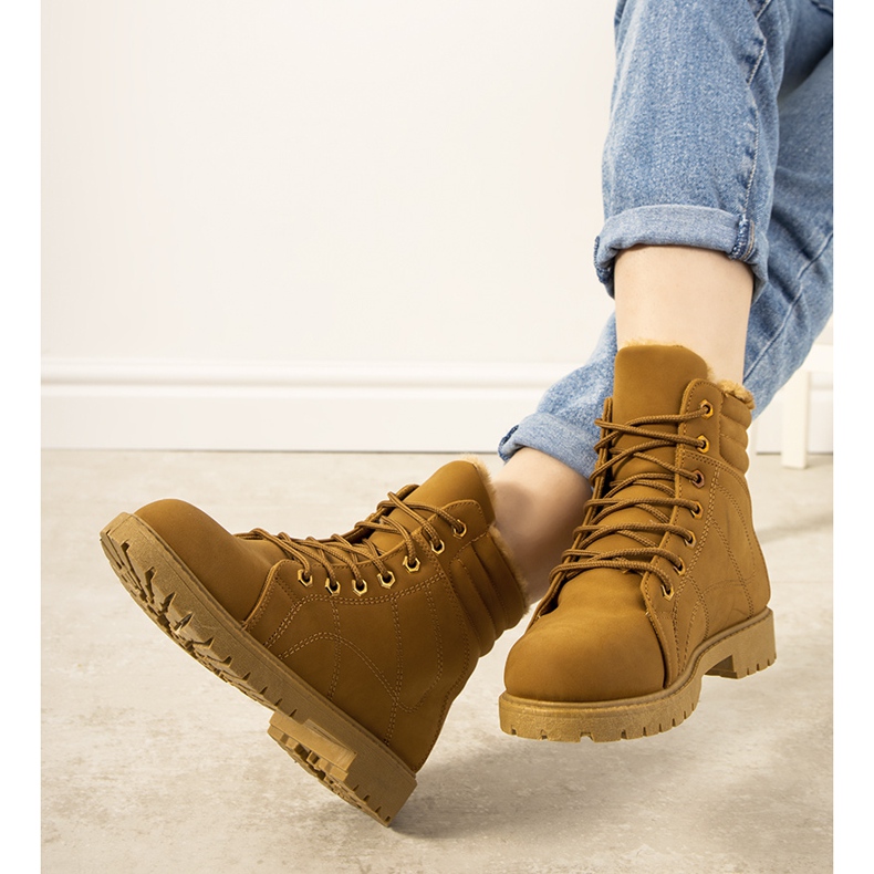 Botas Panicucci con aislamiento camel para mujer marrón 1 Botas Panicucci con aislamiento camel para mujer marrón 1