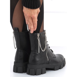 Botas con cadena Eline Black negro 1