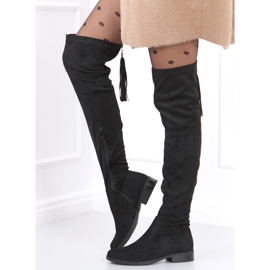 Botas hasta el muslo Nana para mujer negro 1