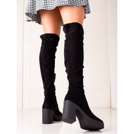 Seastar Botas de plataforma de moda negro 1