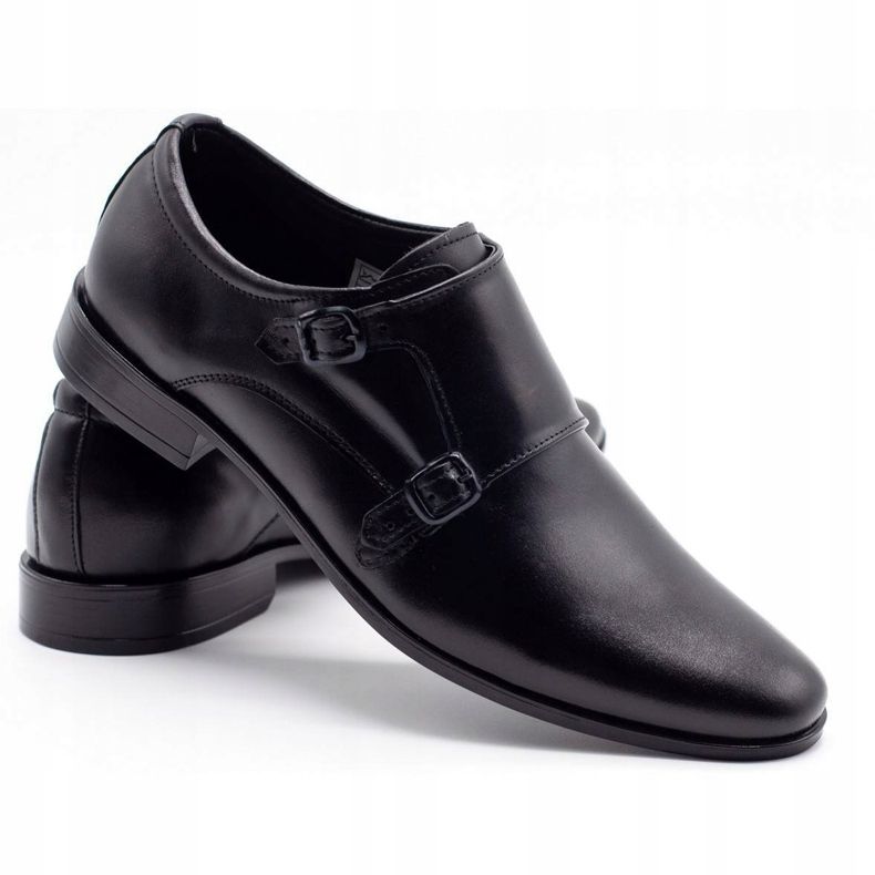 Olivier Zapatos de cuero para hombres monjes 287l negro 3 Olivier Zapatos de cuero para hombres monjes 287l negro 3