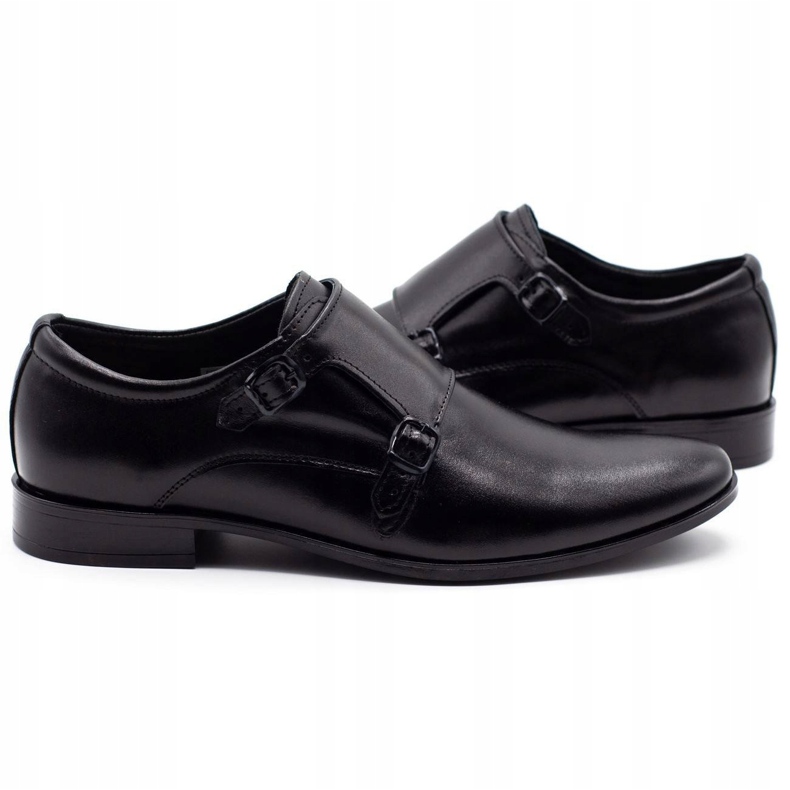 Olivier Zapatos de cuero para hombres monjes 287l negro 4 Olivier Zapatos de cuero para hombres monjes 287l negro 4