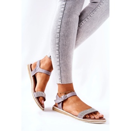 S.Barski Sandalias Con Circonita S. Barski 701-18 Gris 3