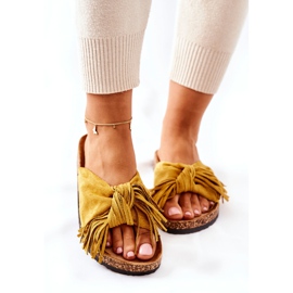 FW1 Chanclas con suela de corcho Taryne amarillas amarillo 6