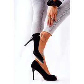 Suede Monnari 0490-020 Tacones negros 3