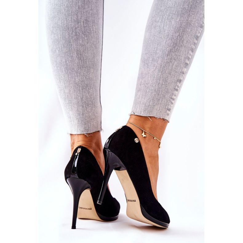 Suede Monnari 0490-020 Tacones negros 1