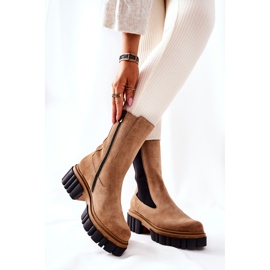 Botas Piel Trabajadores Laura Messi Beige 2421 1