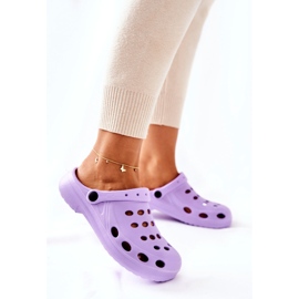 Pantuflas de espuma Eva moradas para mujer violeta 4