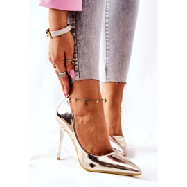 PG2 Tacones Elegantes Espejo Dorado Adrinnah 2