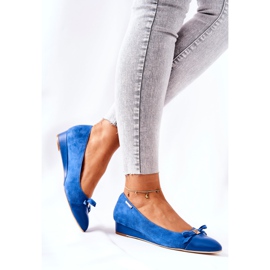 Salón de Cuña de Piel Monnari 0590-M12 Azul 3